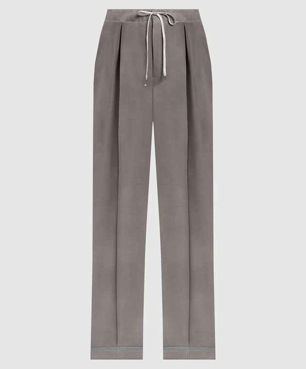 Maison Margiela - Gray pants made of wool S51KA0572S54954 - shop