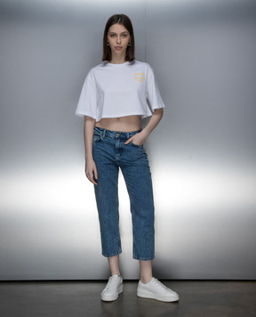 Philosophy di Lorenzo Serafini Blue jeans with logo embroidery A03040730
