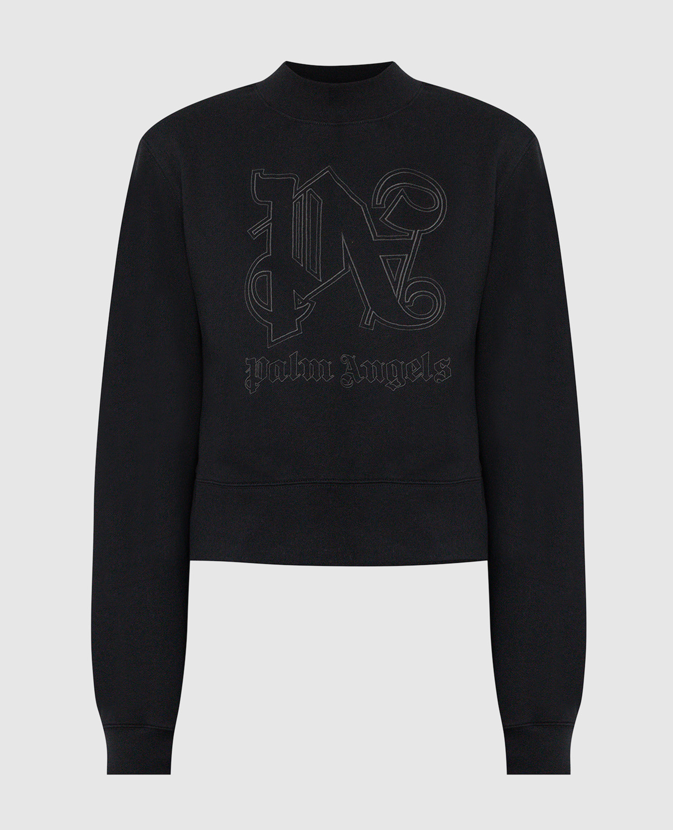 

Black Statement sweatshirt with logo embroidery Palm Angels