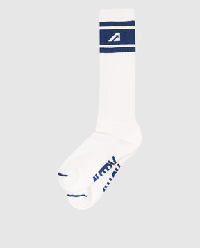 AUTRY White socks with logo A54ESOPU62WB