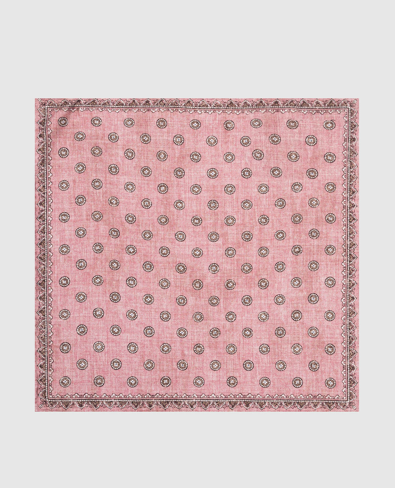 

Pink double-sided pache scarf made of silk with a pattern Brunello Cucinelli