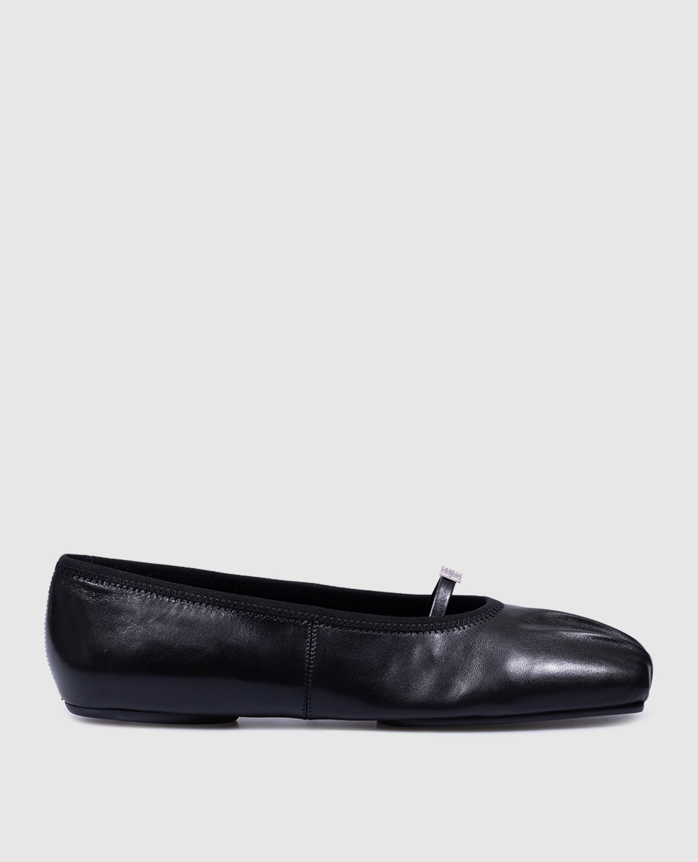 

Black leather ballet flats with 4G logo Givenchy, Черный