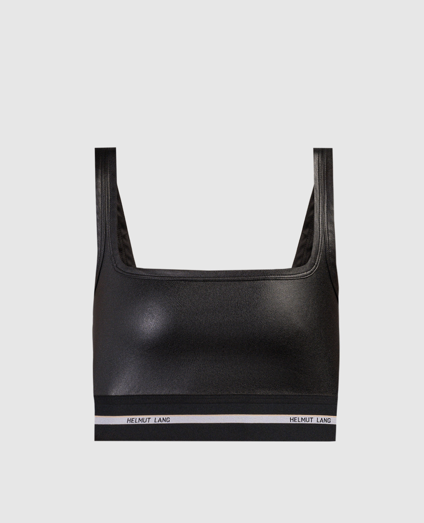 Black top with logo Helmut Lang