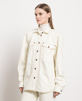 Magda Butrym Beige denim shirt 112423
