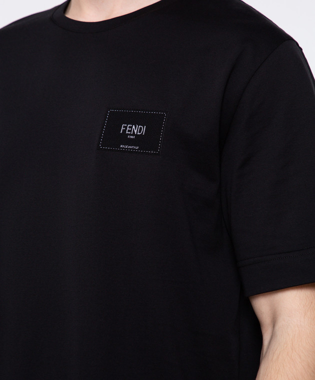 Fendi logo patch t shirt best sale