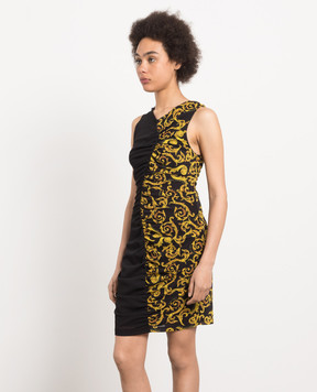 Versace Jeans Couture Black dress with Sketch Couture print 74HAO900NS217