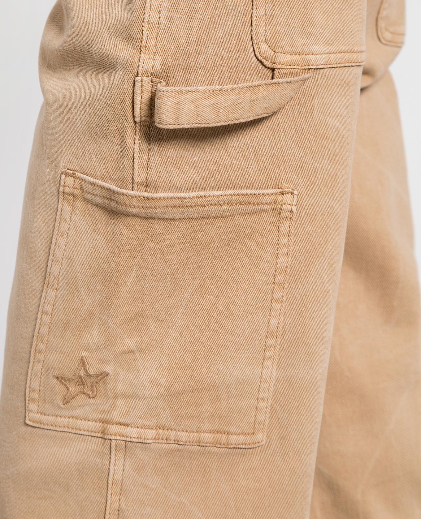 Beige cargo jeans with embroidery Twinset 5