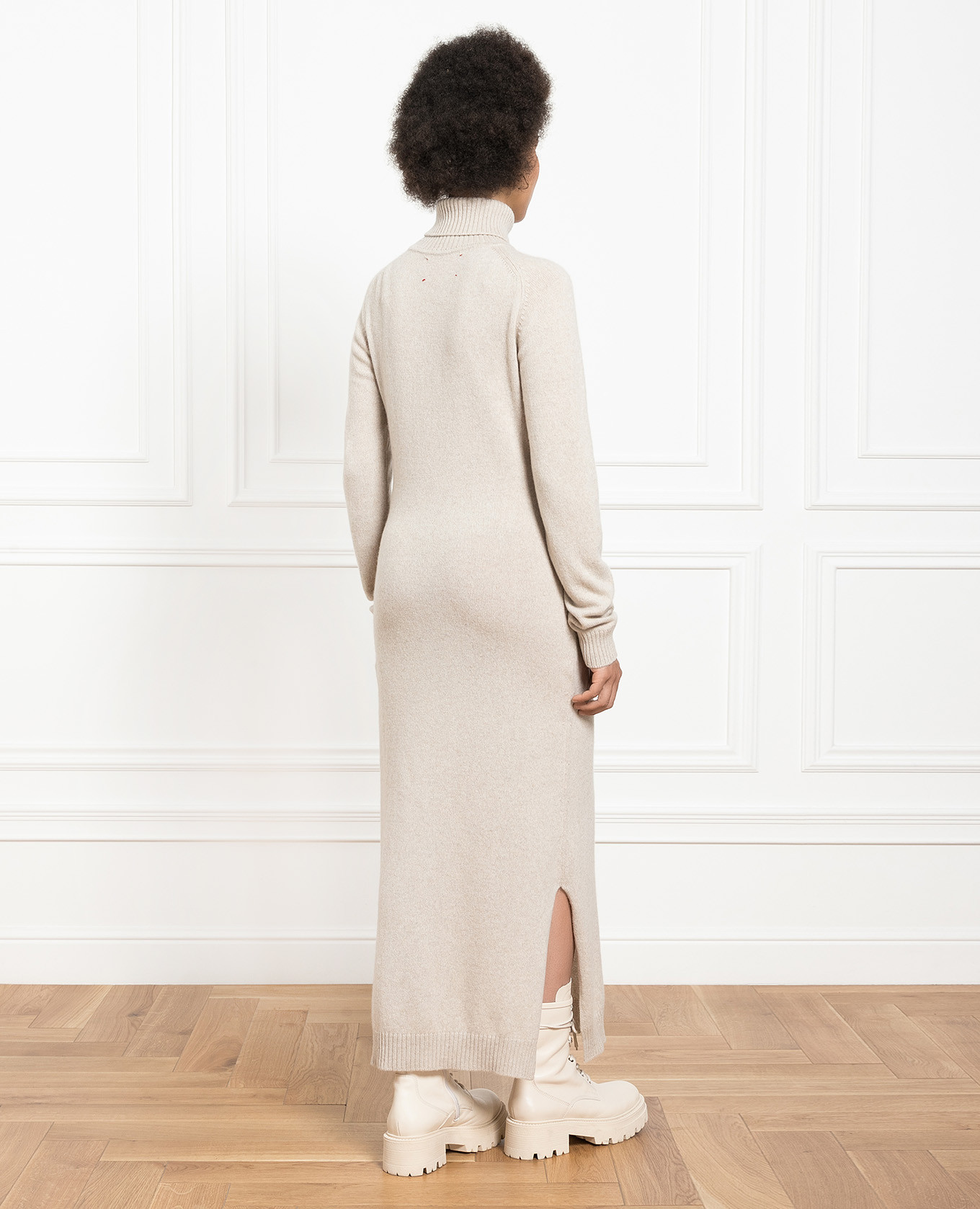Beige cashmere dress Babe Pay Pls 4