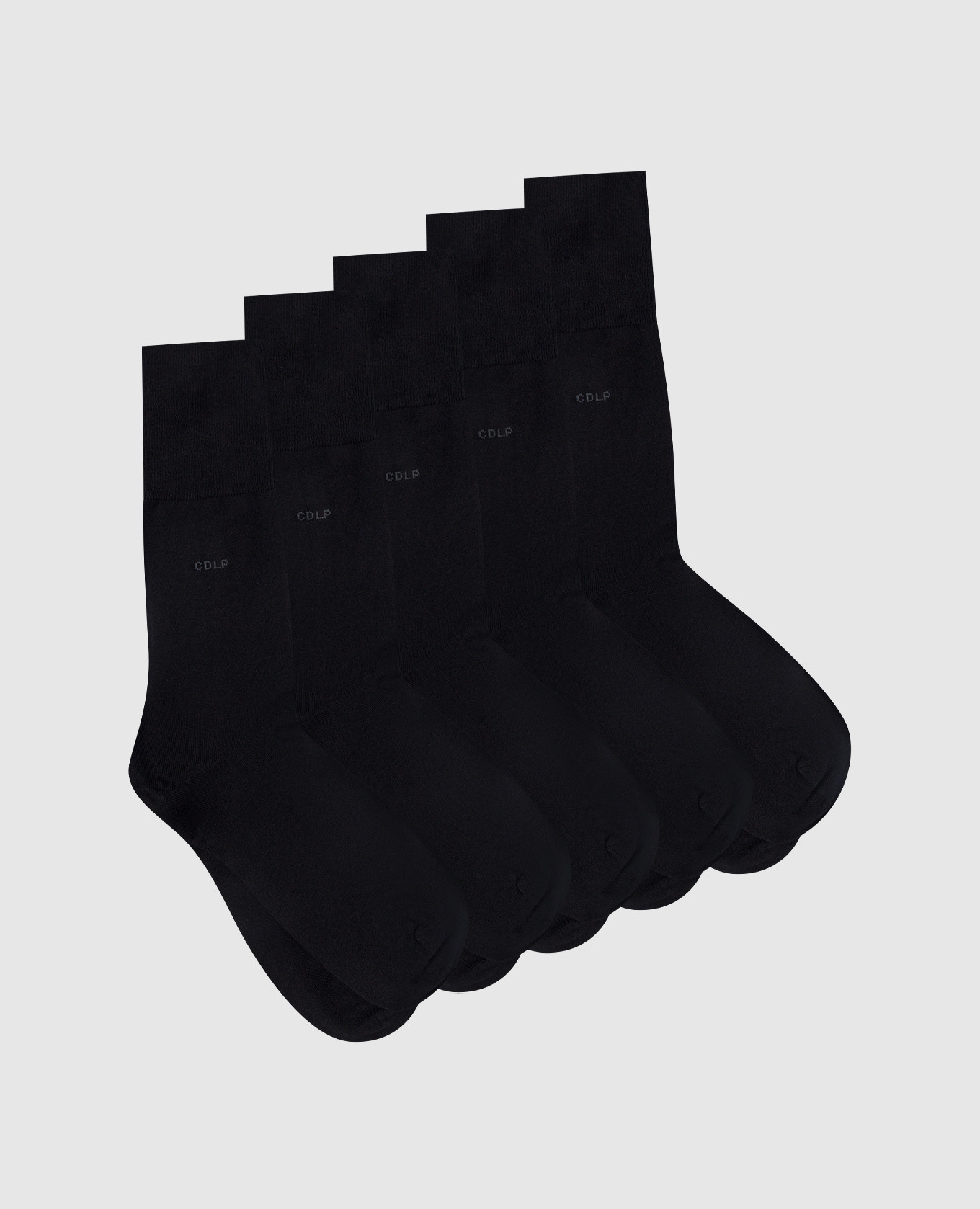 Set of blue socks with logo cdlp