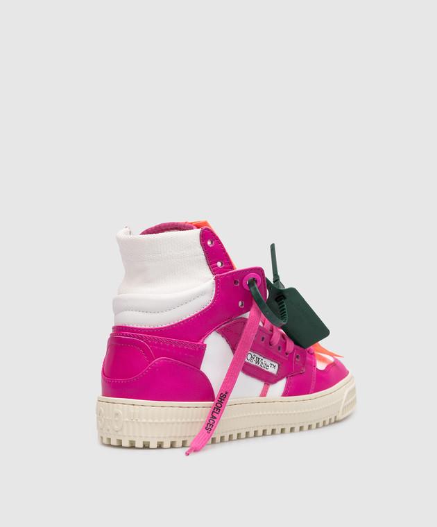 pink off white high tops