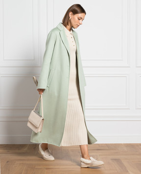 Agnona Green cashmere coat TL0606AD7032