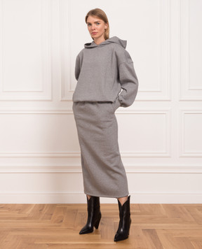 Magda Butrym Gray midi skirt 241722