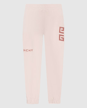 Givenchy Pink joggers with textured logo BW50TJ3Z85