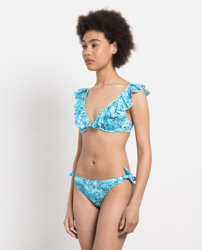 Vilebrequin Blue bodice from Lizzy swimsuit in a print LZZU3H71