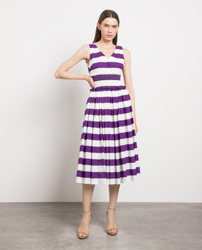Dolce&Gabbana Striped midi dress F6D2STHS5HT