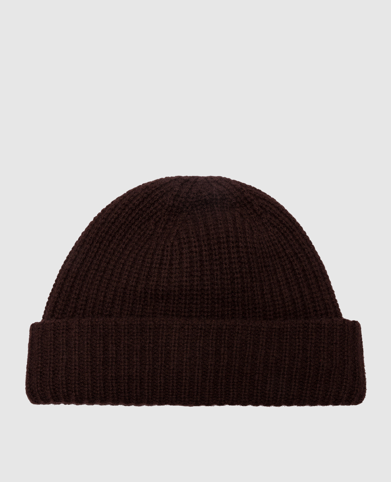 

Brown cap made of wool and cashmere Yves Salomon