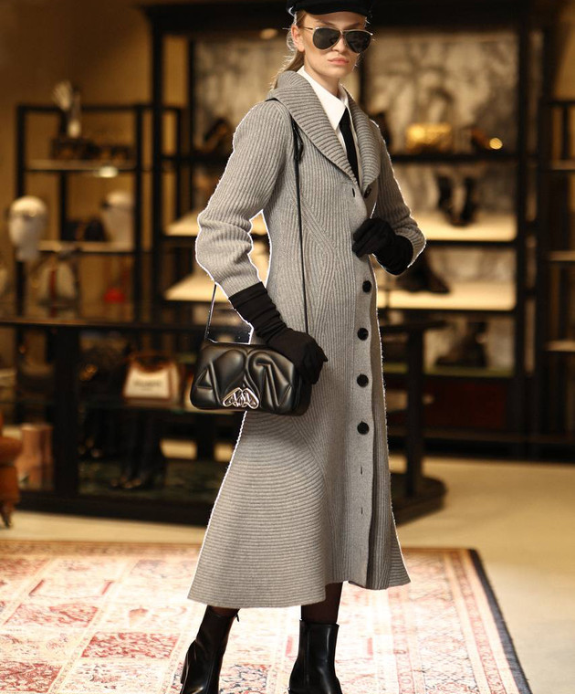 Alexander McQueen - Ribbed wool and cashmere cardigan 679392Q1AWQ