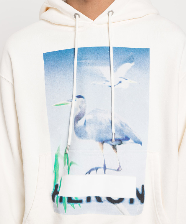 HERON PRESTON / Beige hoodie with a print/パーカー/L/ホワイト/HMBB024S23JER002 Heron Preston - Beige hoodie with a print HMBB024S23JER002 - shop