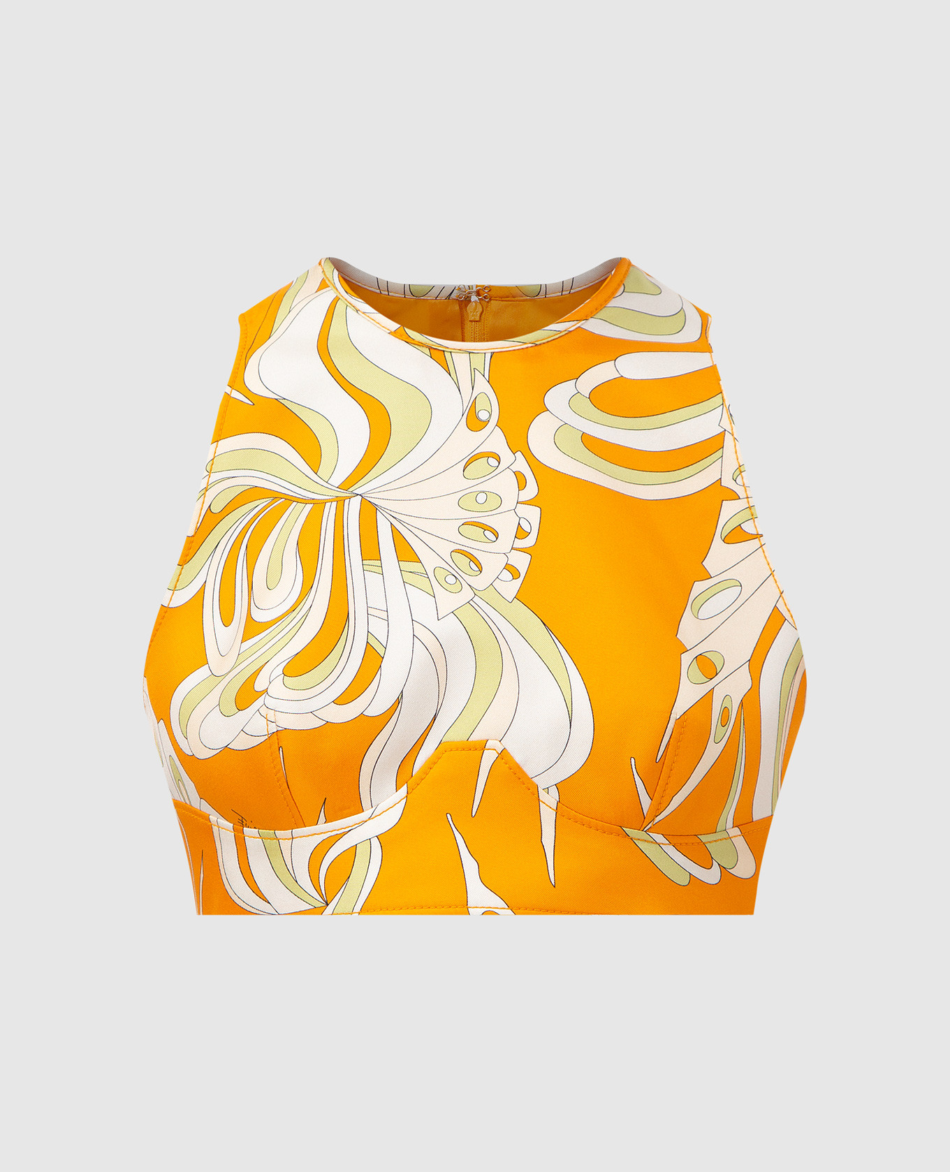 

Silk top in Farfalle print PUCCI, Orange