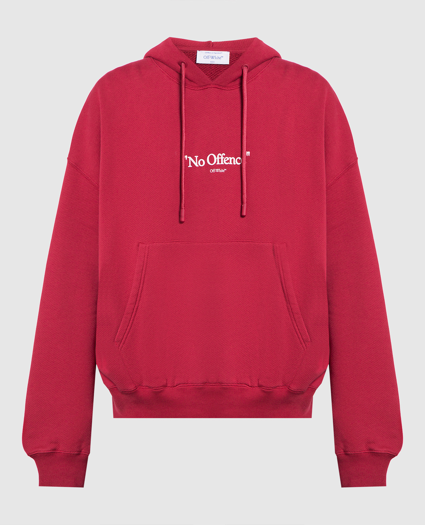 

Burgundy hoodie with textured print Off-White