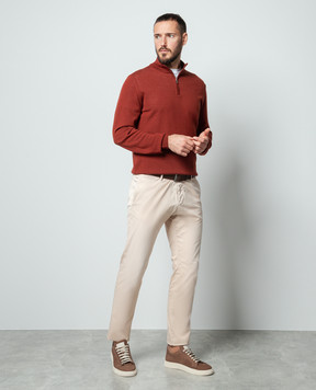 Cashmere&Whiskey Brown woolen jumper 77397