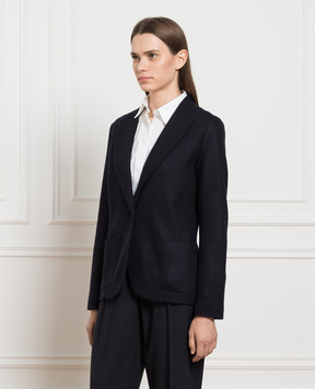 Enrico Mandelli Blue cashmere jacket A5D0225239