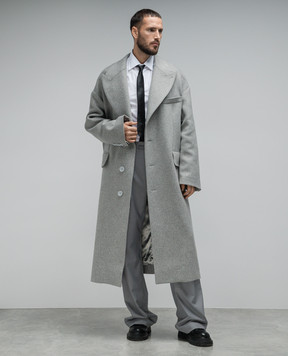 Dolce&Gabbana Gray coat with a free cut G041STGH083
