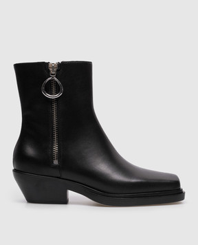 Dondup Black leather boots WS282PL0457DXXX