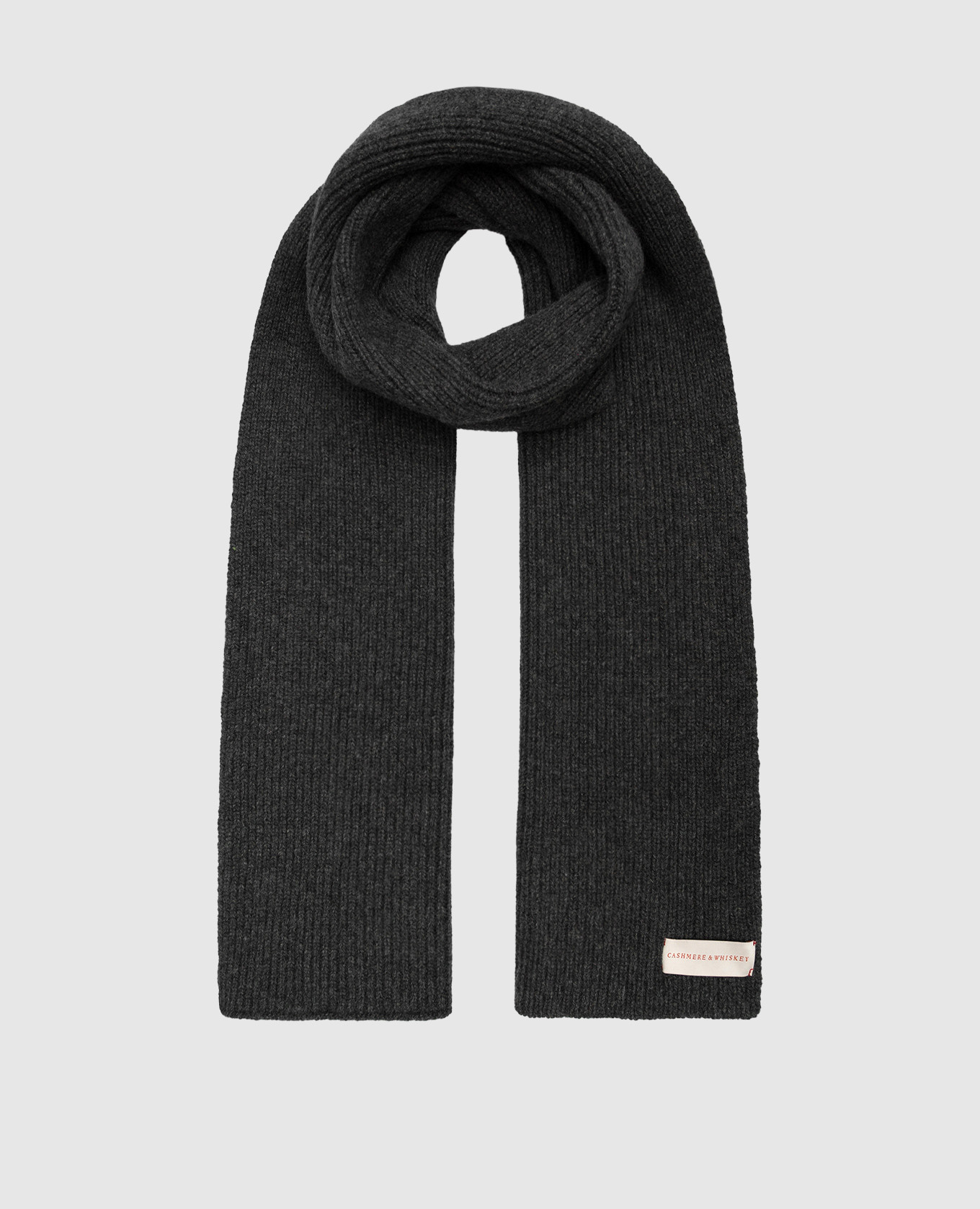 

Gray cashmere scarf Cashmere&Whiskey, Grey