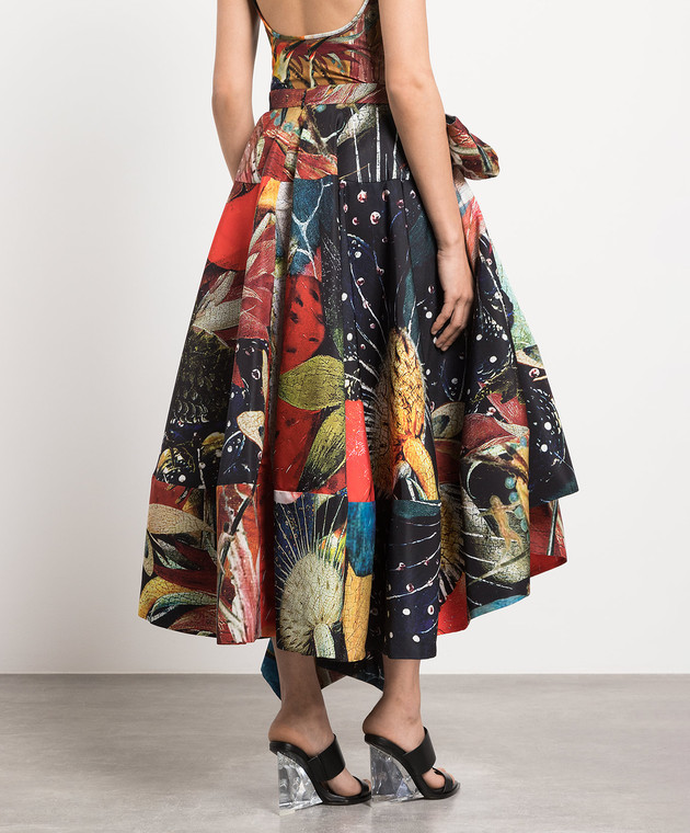 Alexander McQueen - Hieronymus Bosch asymmetric draped skirt