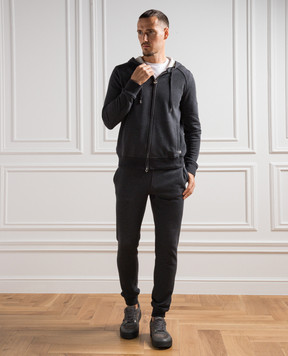 Stefano Ricci Black logo joggers K909036P3PT23405