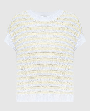Peserico Yellow vest with sequins S99194F03