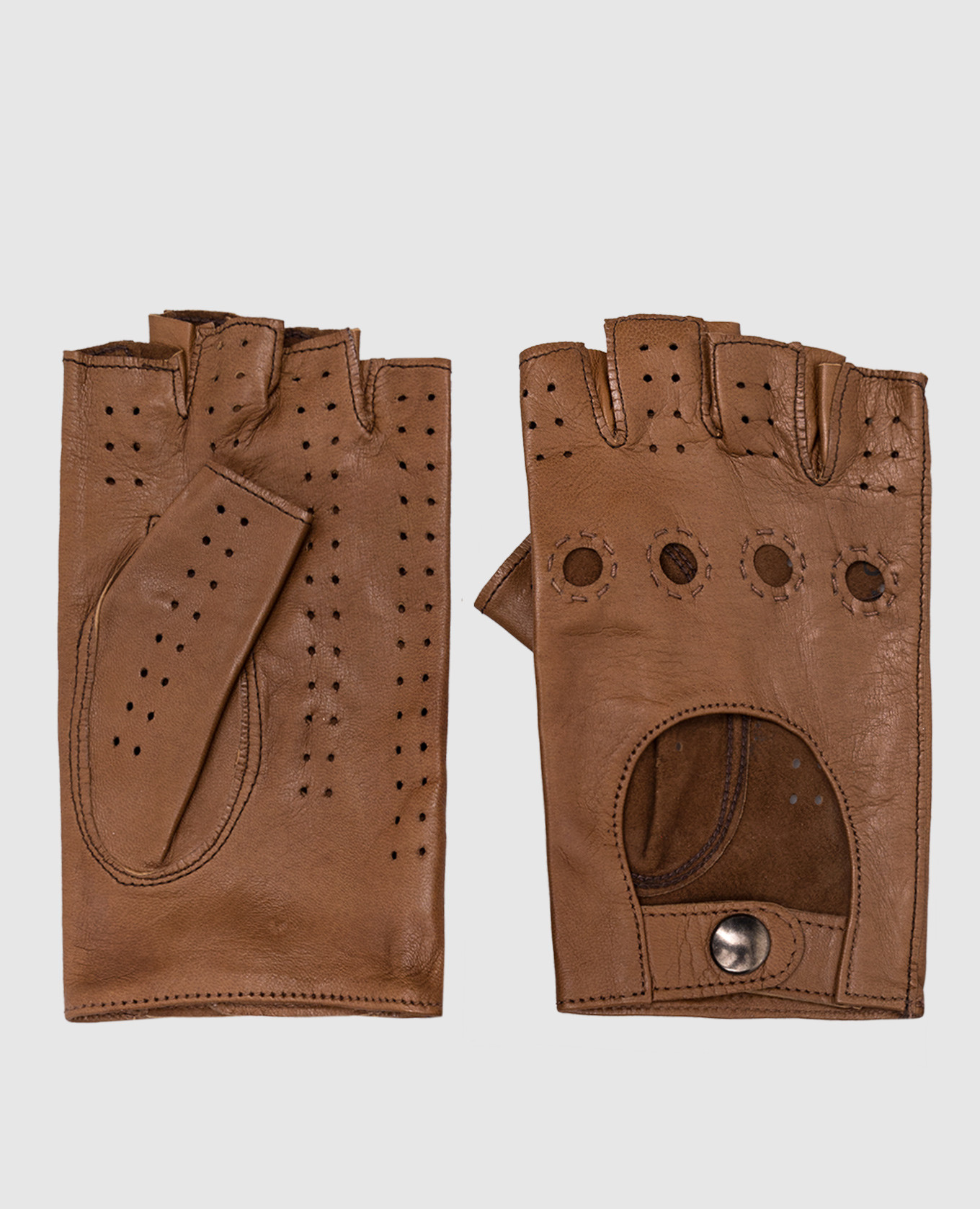 

Brown leather gloves Caridei