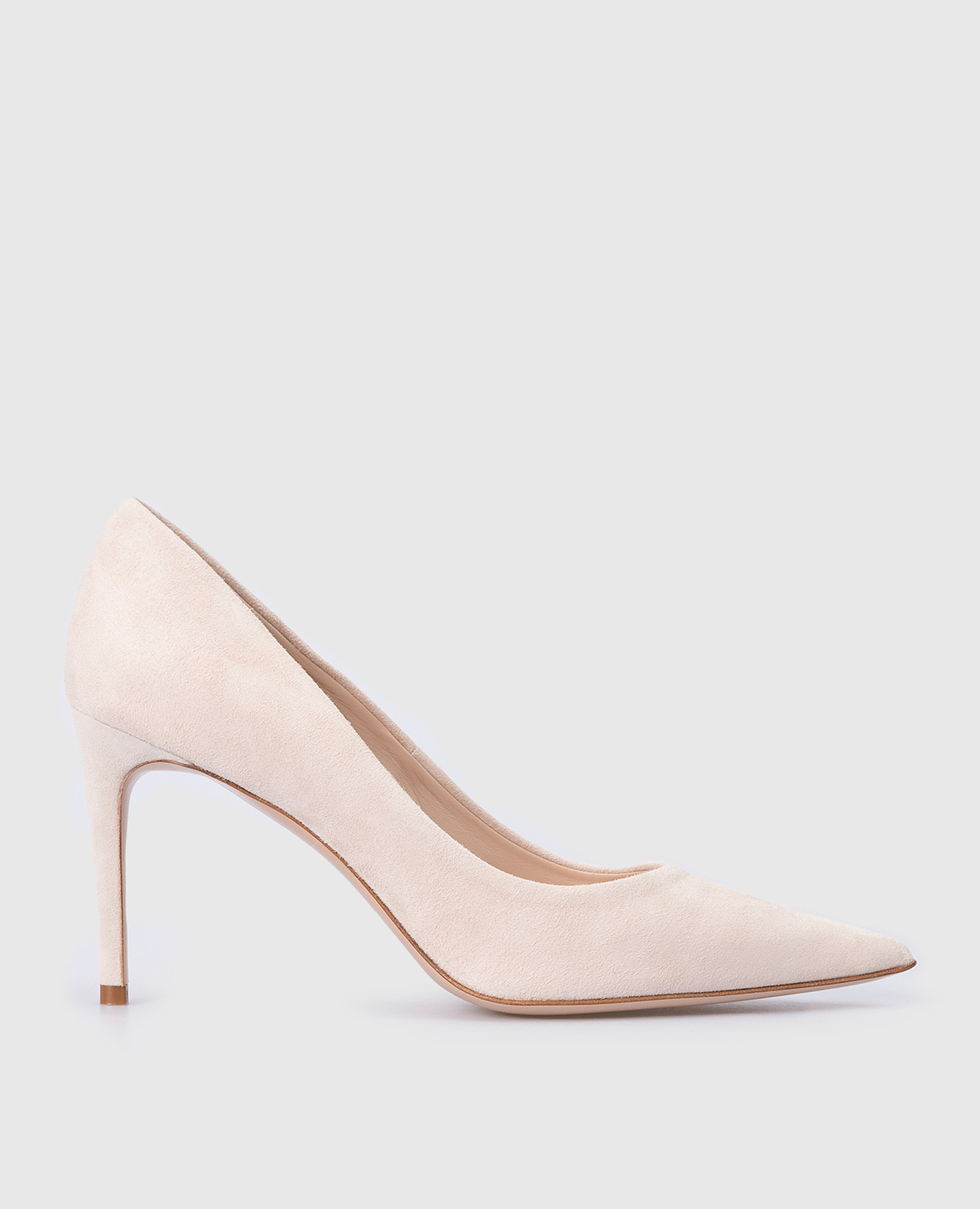 

Light beige suede pumps Babe Pay Pls
