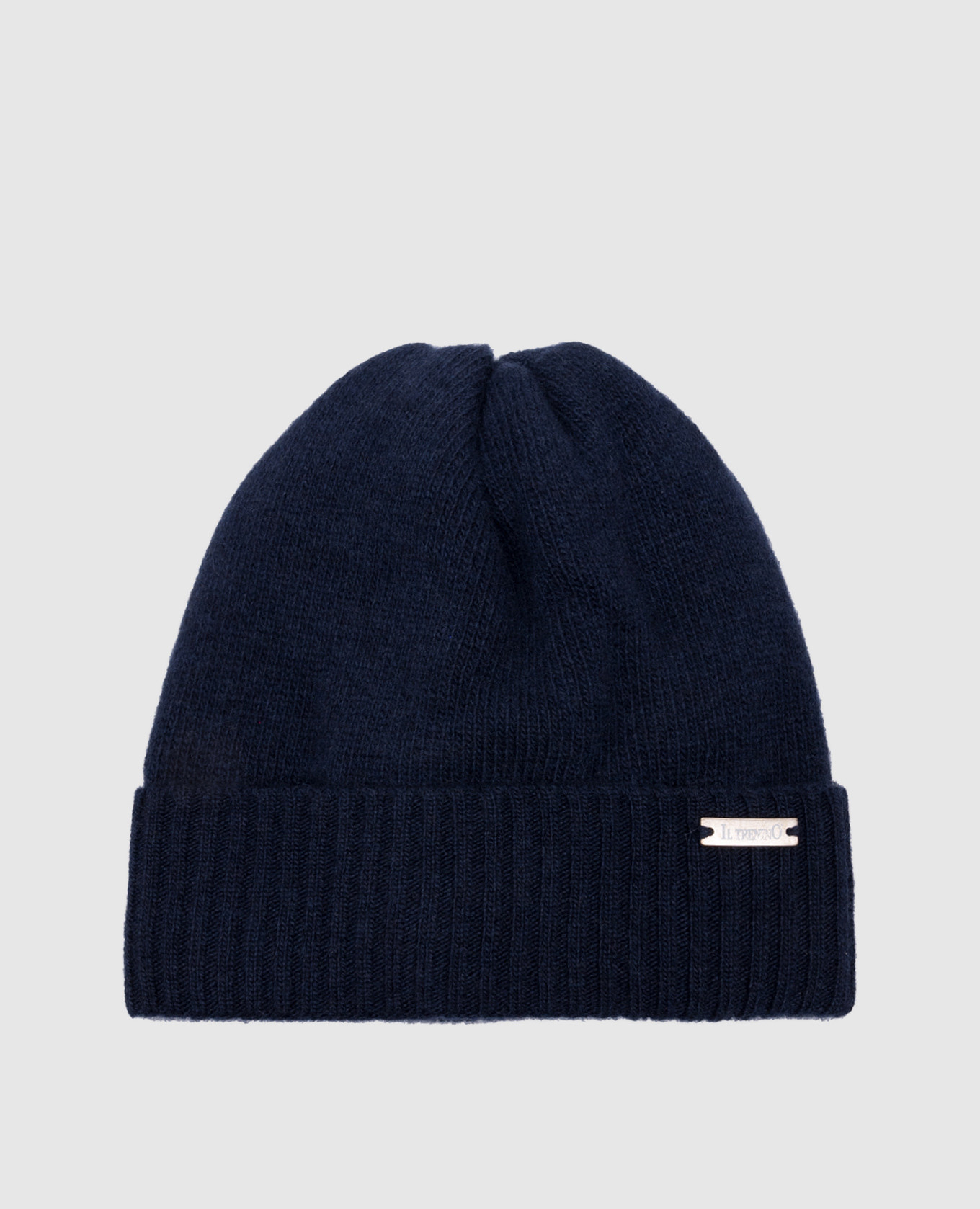 

Baby blue wool and cashmere hat with logo Il Trenino, Синий