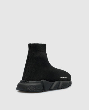 Balenciaga Children's black Speed sneakers with logo 597425W2DB1