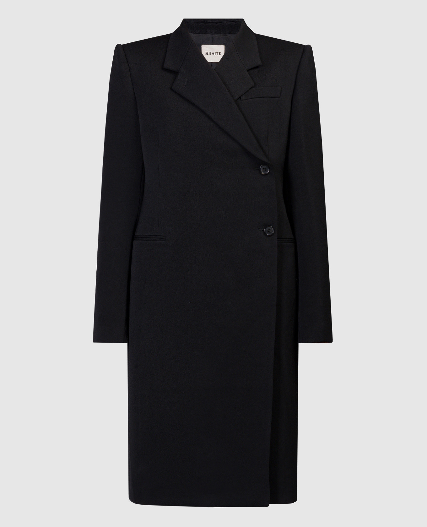 

Black double-breasted Kento coat Khaite