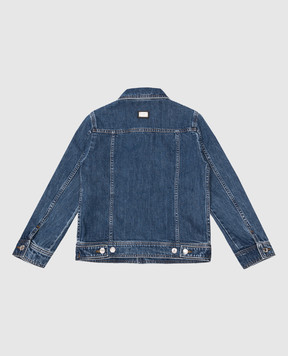 Dolce&Gabbana Children's blue denim jacket with logo L41B95LDC2556