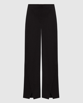 Twinset Black flared pants with slits 232TP2084