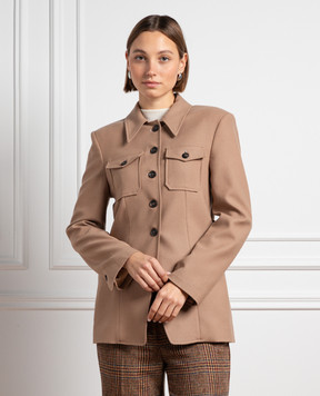 Ballantyne Brown woolen jacket BLJ043UWUNI