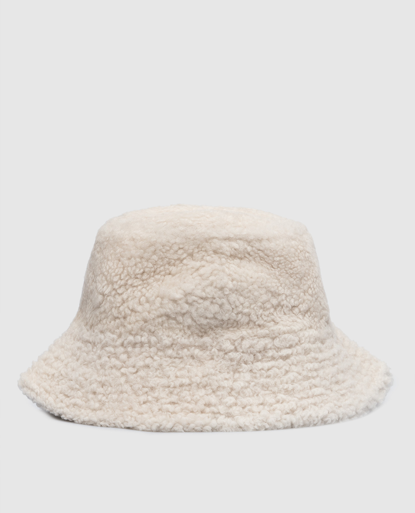 Light beige two-sided panama yves salomon