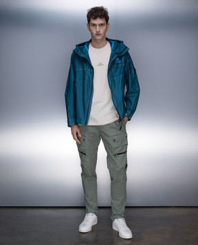 C.P. Company Gore G-type blue jacket with logo MOW031A006366G