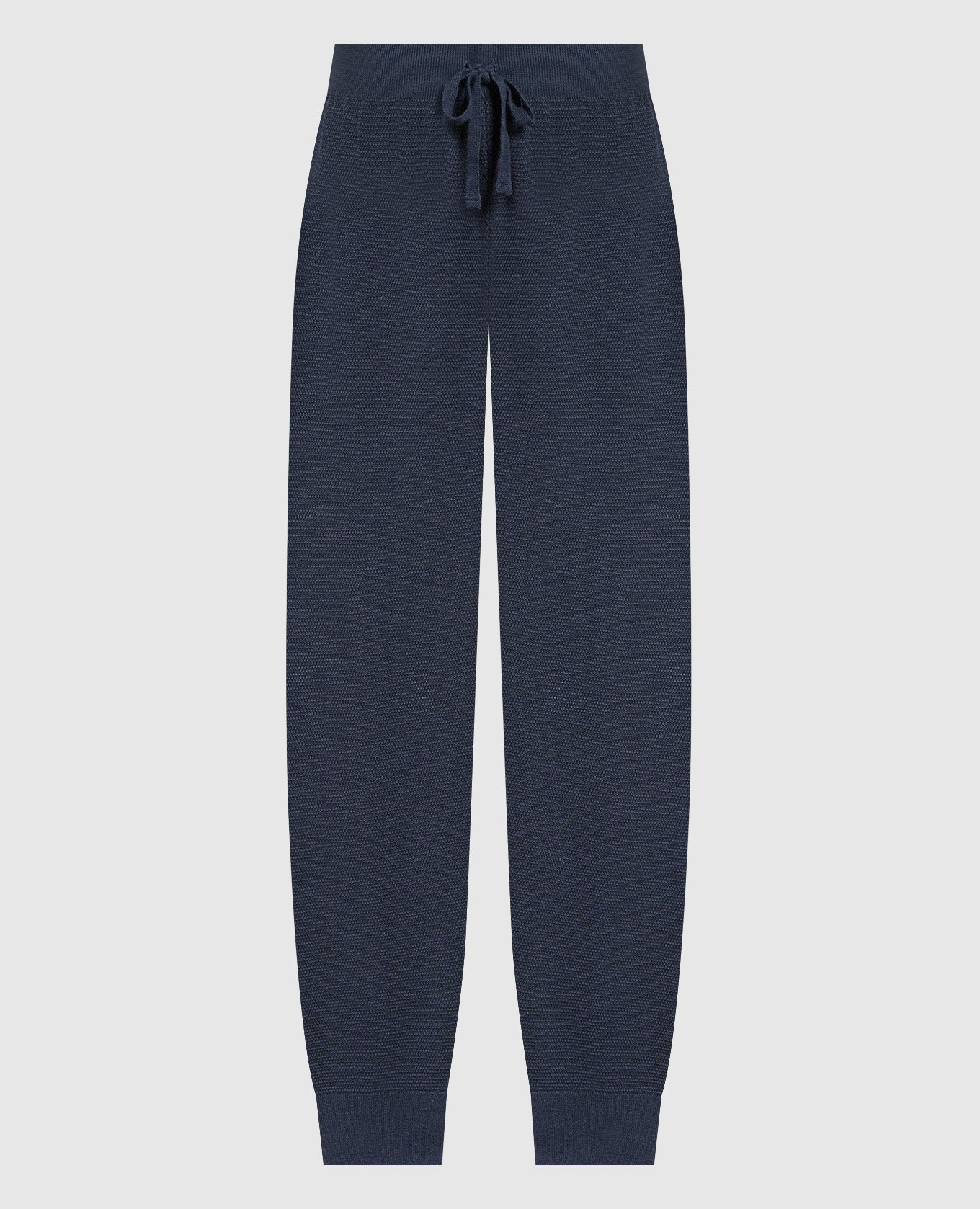 

Singular blue wool joggers John Smedley