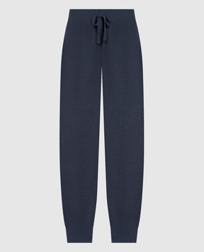 John Smedley Singular blue wool joggers 17SINGULAR