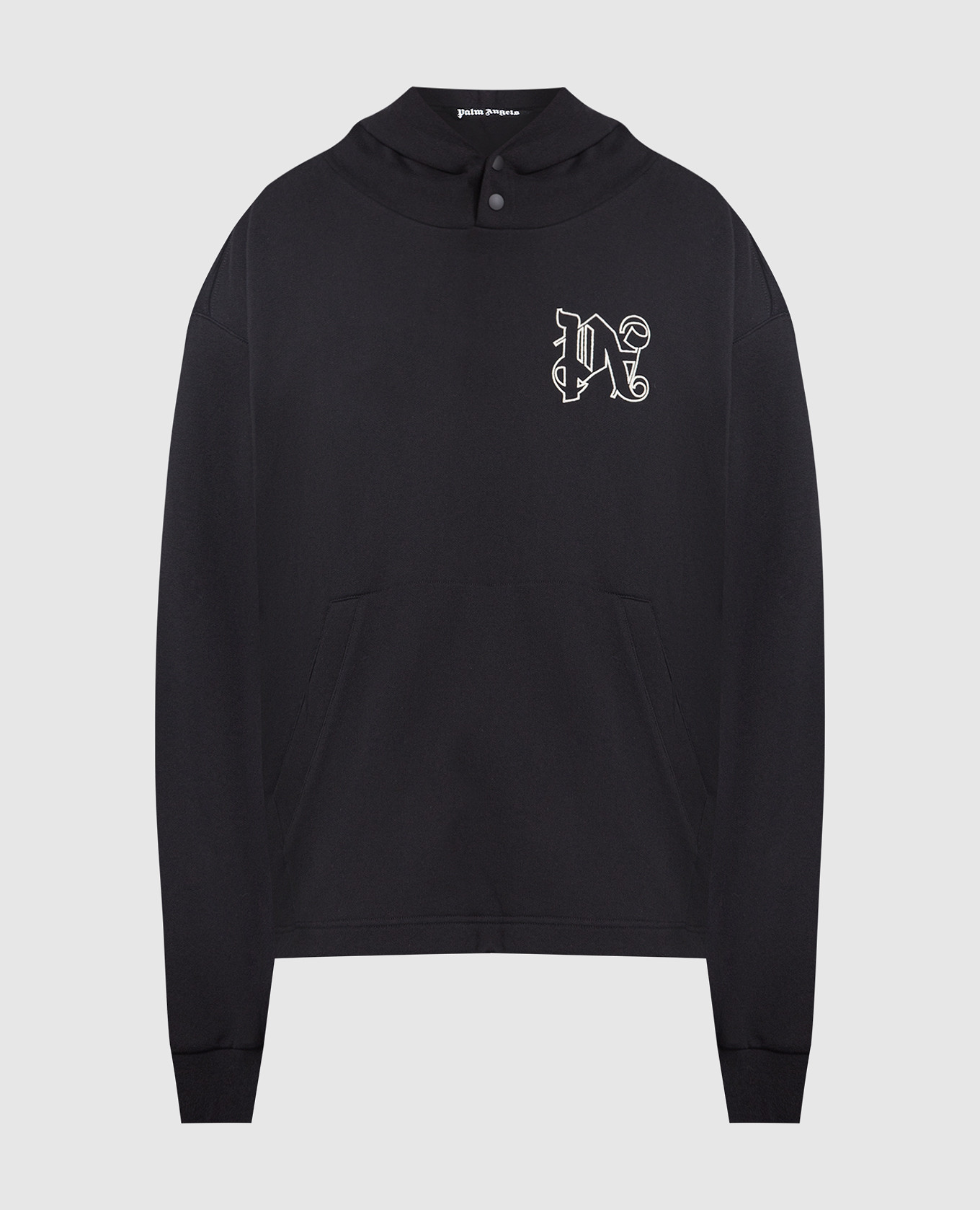 

Black hoodie with monogram Palm Angels