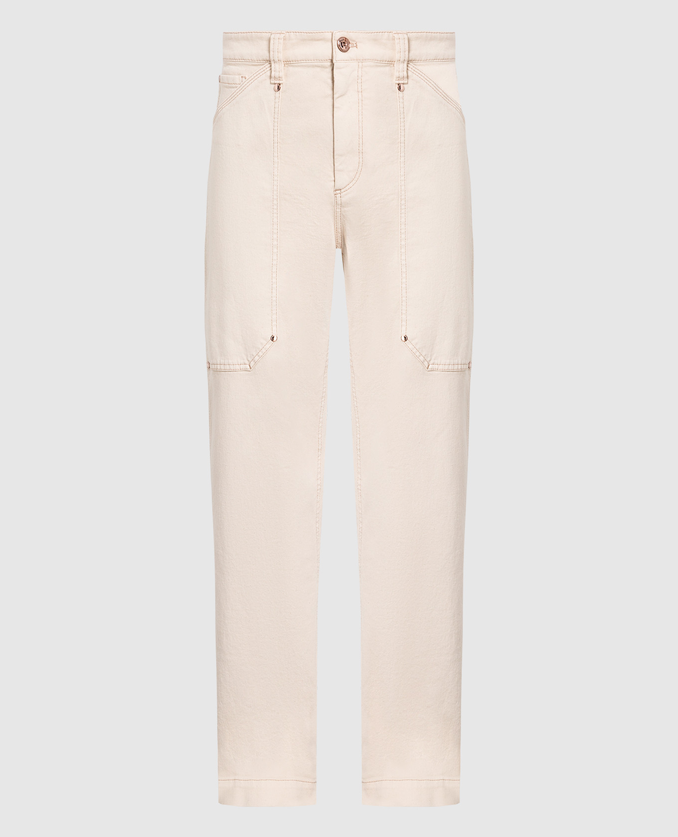 

Light beige jeans with eco-brass Brunello Cucinelli