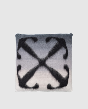 Off-White Pillow with Arrow logo pattern with gradient effect OHZL014G23KNI001
