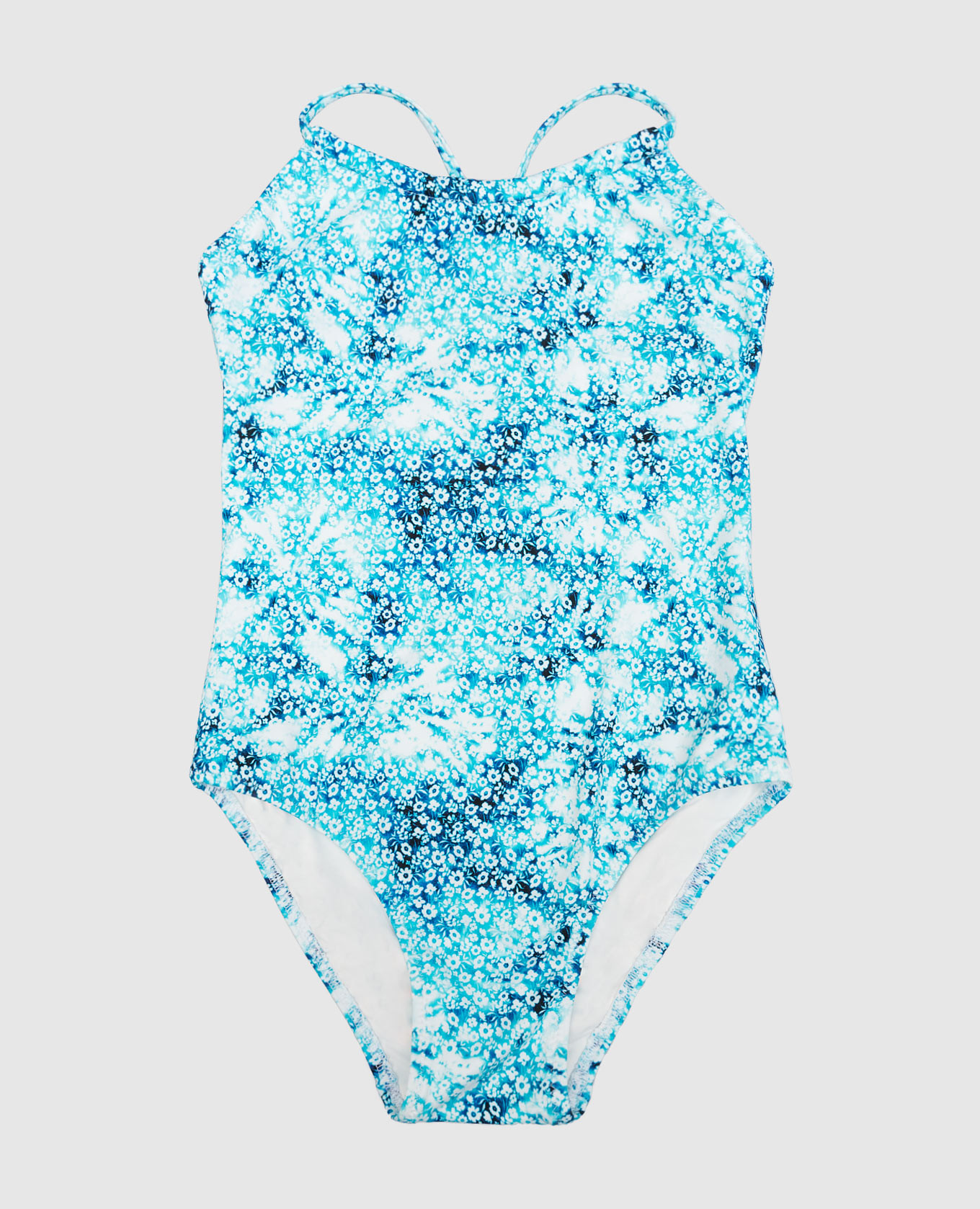 Children's blue print gazette swimsuit vilebrequin