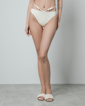 Magda Butrym White panties from a swimsuit with beads SWIMBOTTOM03815424
