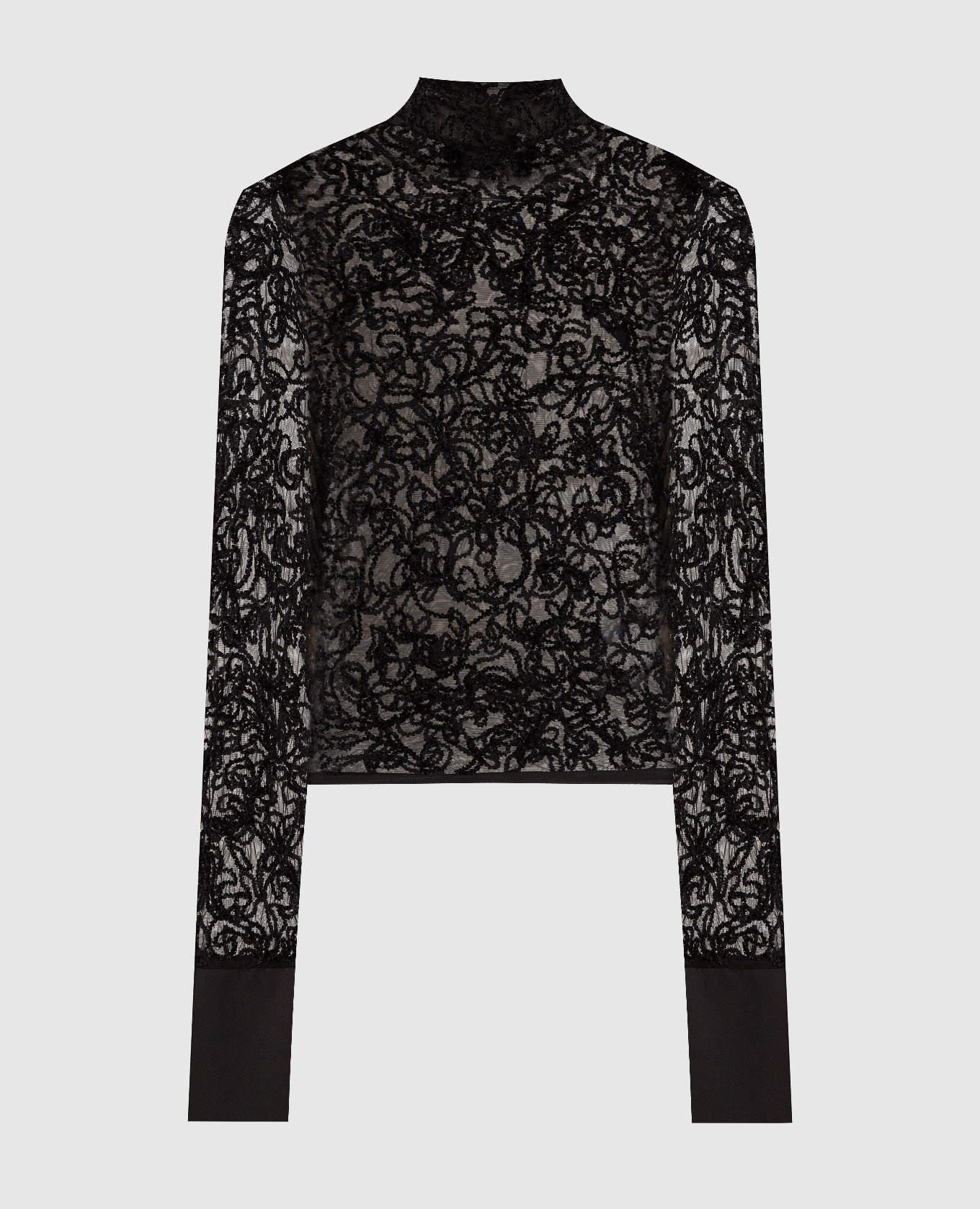 

Black openwork blouse Dondup
